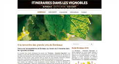 Desktop Screenshot of itineraires-vignobles.fr