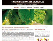 Tablet Screenshot of itineraires-vignobles.fr